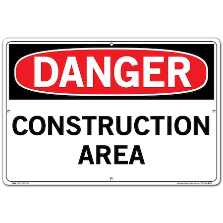 Vestil Polystyrene Sign, 12-1/2" Height, 18-1/2" Width, Polystyrene, Rectangle, English SI-D-56-D-PS-040